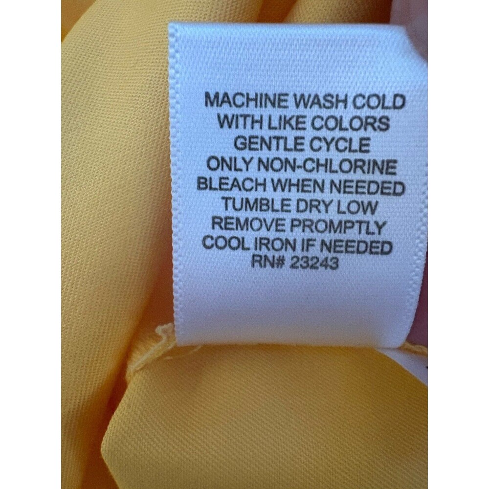 New York & Company Women's Stretch Pencil Skirt Knee Length Yellow Sz 2 - Picture 6 of 6
